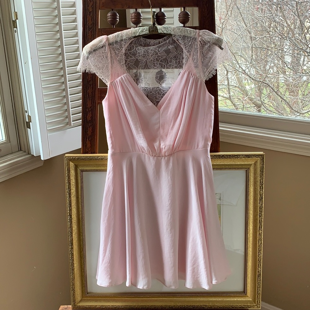 Light Pink Cap sleeve dress